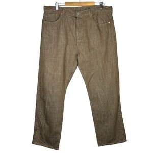 Levi’s 501 Button Fly White Oak Cone Denim Jeans 40 x 30
